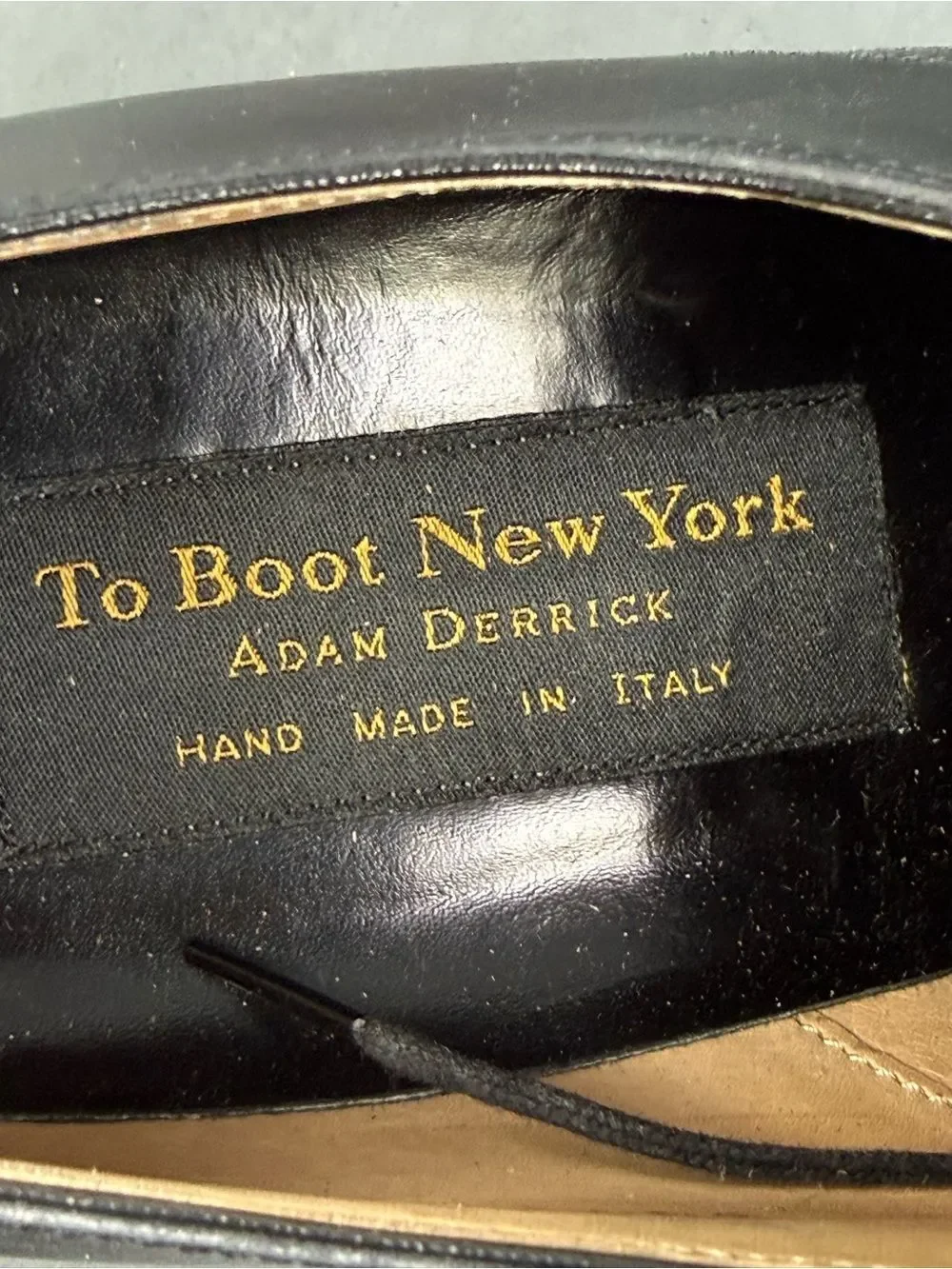 To Boot New York Black Calf Leather Apron Toe Derby Oxford shoes men’s size 10